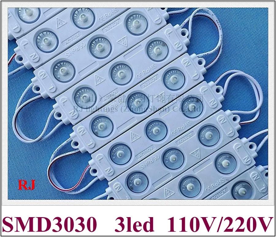 SMD 3030 3 LED  ,  2W, 220V, 110V, IP65 96mm * 20mm, ſ   , б ʿ 